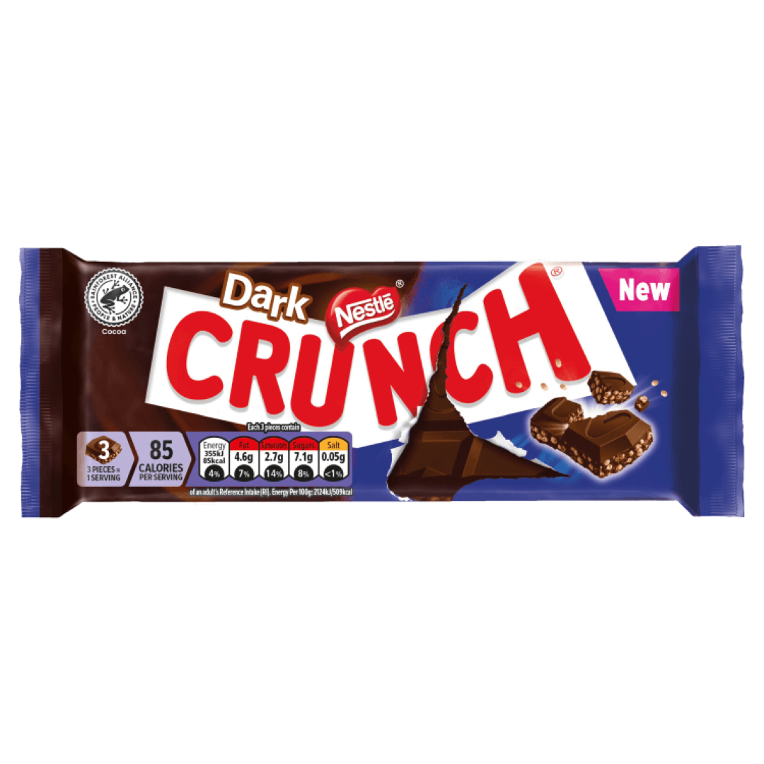 NESTLE CRUNCH DARK CHOCOLATE 100G